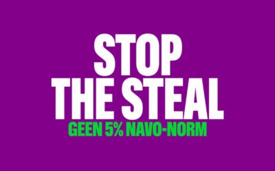 Stop the Steal! Geen 5% NAVO-norm!