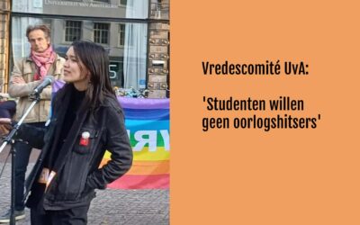 Vredescomité UvA: Studenten willen geen oorlogshitsers
