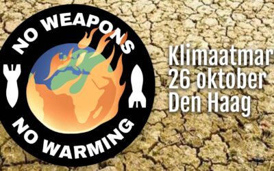Wapens zijn een klimaatprobleem: Vredesblok in Klimaatmars