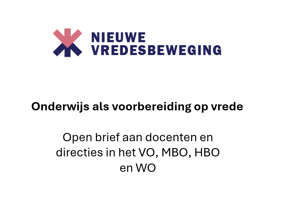 Open brief onderwijs