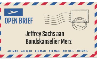 Open brief van Jeffrey Sachs aan bondskanselier Merz