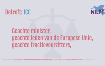 Oproep WILPF nav de strafmaatregelen tegen het ICC
