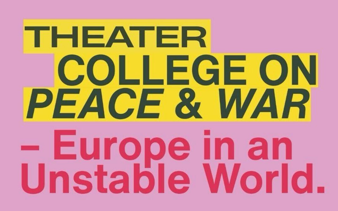 Theater College on Peace and War – Utrecht 24 nov