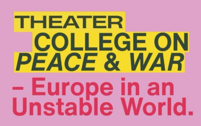 Theater College on Peace and War – Utrecht 24 nov